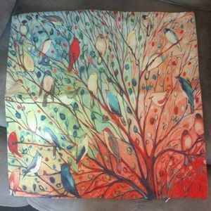 Bird decorative pillow cover - NEW